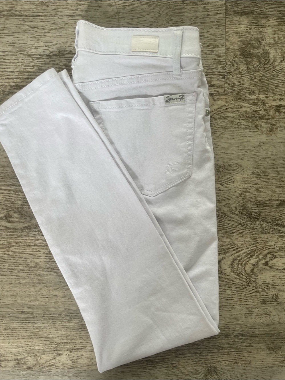 Seven7 seamless pull-on skinny jeggings in Arctic White  size Small
